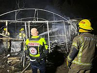 Пожар в парке в Герцлии, найдено тело погибшего мужчины