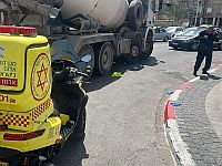 
В Бат-Яме грузовик сбил велосипедиста, пострадавший в тяжелом состоянии