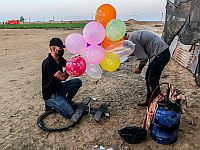 "Огненный террор" из Газы, поступают сообщения о полевых пожарах около границы