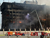 Пожар на полицейском участке Исмаилии, десятки пострадавших
