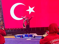 Чемпионат Европы по ушу: чемпион танцевал с палестинским флагом