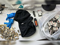 Арестован грабитель магазинов: изъяты монеты на 2000 шекелей и десятки пачек сигарет