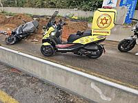 Мотоциклист пострадал в результате ДТП на шоссе Аялон