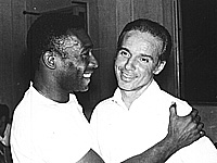 Марио Загалло и Пеле в 1970 году