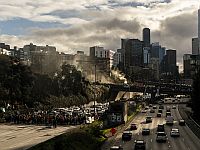 Пропалестинские демонстранты блокировали одну из основных трасс в Сиэтле