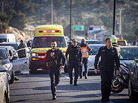 Теракт в "пробке" около Иерусалима на 1-й трассе. Фоторепортаж