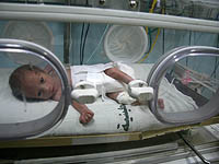 Отделение для недоношенных детей в больнице "Шифа"