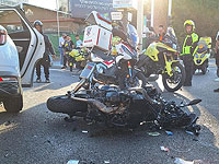 Мотоциклист в критическом состоянии после аварии в Петах-Тикве