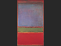 Абстрактная композиция художника Марка Ротко "№. 6 (фиолетовый, зеленый и красный)"