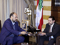 Али Барака (слева) с премьер-министром Ливана Саад Харири, декабрь 2017 года, Бейрут