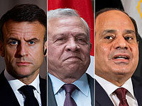 Президент Франции Эммануэль Макрон, король Иордании Абдалла Второй и президент Египта Абд аль-Фаттах ас-Сиси 
