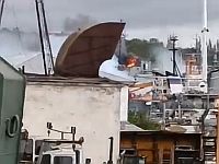 Атака на корабль в Севастополе, причинен ущерб в порту
