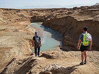 Группа туристов заблокирована разливом воды в районе Мертвого моря, идет спасательная операция