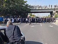 Акция протеста против призыва "харедим": демонстранты перекрыли шоссе номер 4