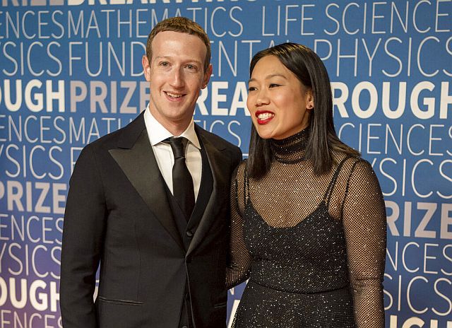 Марк Цукерберг и его жена Присцилла Чан. 2018