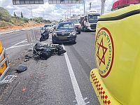 Мотоциклист погиб в результате ДТП возле развязки Лаавим в Негеве