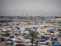 Один из палаточных лагерей для перемещенных лиц в районе Рафиаха