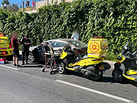 В Иерусалиме столкнулись два мотоцикла, один из водителей в критическом состоянии