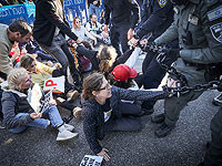 Улица Каплан в Иерусалиме перекрыта в связи с демонстрациями протеста