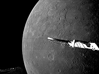 BepiColombo над северным полюсом Меркурия, начинается основная фаза миссии