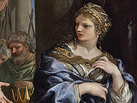 Pietro da Cortona, Цезарь передает Клеопатре трон Египта (фрагмент), ок. 1637 года