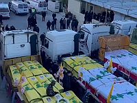 На юге Ливана хоронят боевиков "Хизбаллы", убитых в ходе войны
