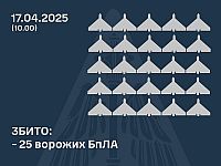 Генштаб ВСУ: сбиты 25 из 75 российских беспилотников. Минобороны РФ: сбит 71 украинский БПЛА
