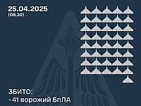 Генштаб ВСУ: сбиты 41 из 103 российских беспилотников. Минобороны РФ: сбиты 79 украинских БПЛА
