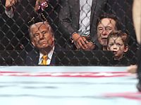 Трамп и Маск на 314-м турнире UFC