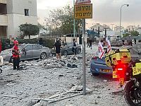 На месте падения ракеты в Беэр-Шеве