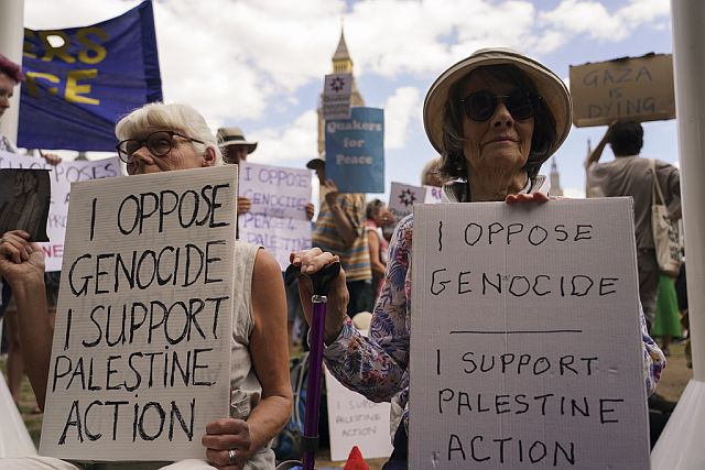 Протест в Лондоне в поддержку Palestine Action. Фоторепортаж
