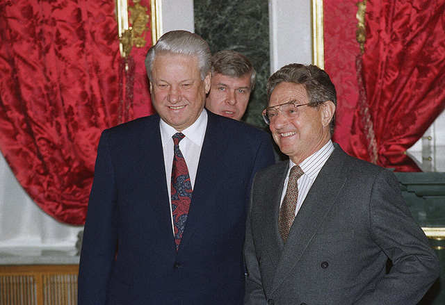 С Борисом Ельциным, 1993 год