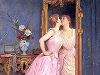 Картина "Тщеславие", Auguste Toulmouche, 1889 год