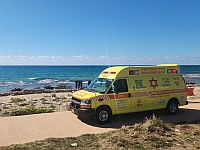 На пляже в Хайфе констатирована смерть мужчины
