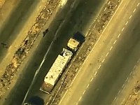 Американский дрон зафиксировал нападение ХАМАСа на грузовик с гуманитарной помощью