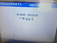 В 14 раз выше нормы: в Бат-Яме задержана пьяная начинающая водительница