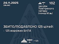 Генштаб ВСУ: ночью перехвачены 125 из 162 БПЛА, есть жертвы. Минобороны РФ: сбиты 93 беспилотника
