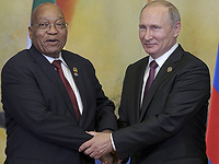 Бывший президент ЮАР Джейкоб Зум с Владимиром Путиным, 2017 год