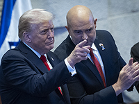 Дональд Трамп и Амир Охана в Кнессете, октябрь 2025 г.