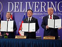 Лидеры Таиланда и Камбоджи в октябре 2025 года в Куала-Лумпуре