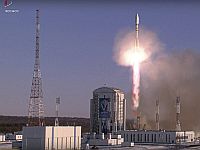 Российская ракета "Союз" доставила на орбиту три иранских спутника