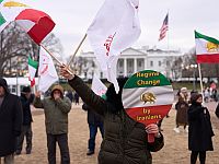 Акция противников режима аятолл в Вашингтоне