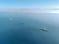 Состоялись учения ВМФ Израиля с участием американского эсминца