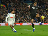 Футбол. Чемпионат Англии. "Манчестер Сити" победил "Лидс"