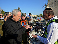 Нетаниягу посетил место падения ракеты в Бейт-Шемеше: "Я прошу вас выполнять указания Службы тыла"