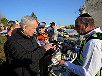 Нетаниягу посетил место падения ракеты в Бейт-Шемеше: "Я прошу вас выполнять указания Службы тыла"