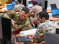 В одном из помещений штаба CENTCOM в Катаре (архивное фото)