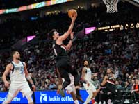 НБА. Дени Авдия набрал 20 очков. "Портленд" проиграл