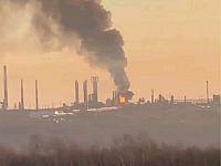 В Уфе после удара БПЛА по нефтезаводу возник пожар
