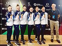 Сборная Израиля по художественной гимнастике завоевала золото на этапе Кубка мира в Баку
